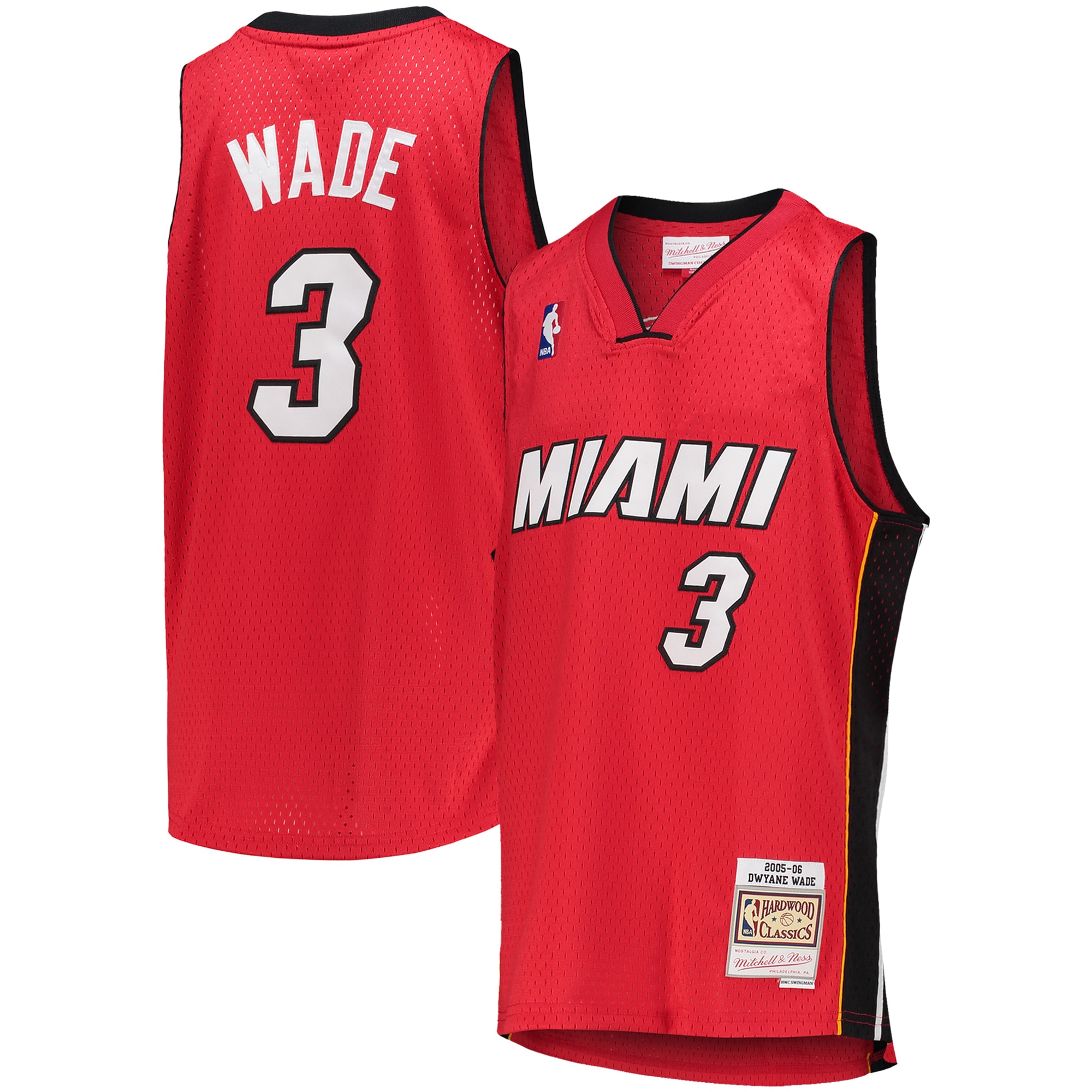Dwyane Wade Miami Heat 2005/06 Hardwood Classics Swingman Jersey - Red | FanWearStyle