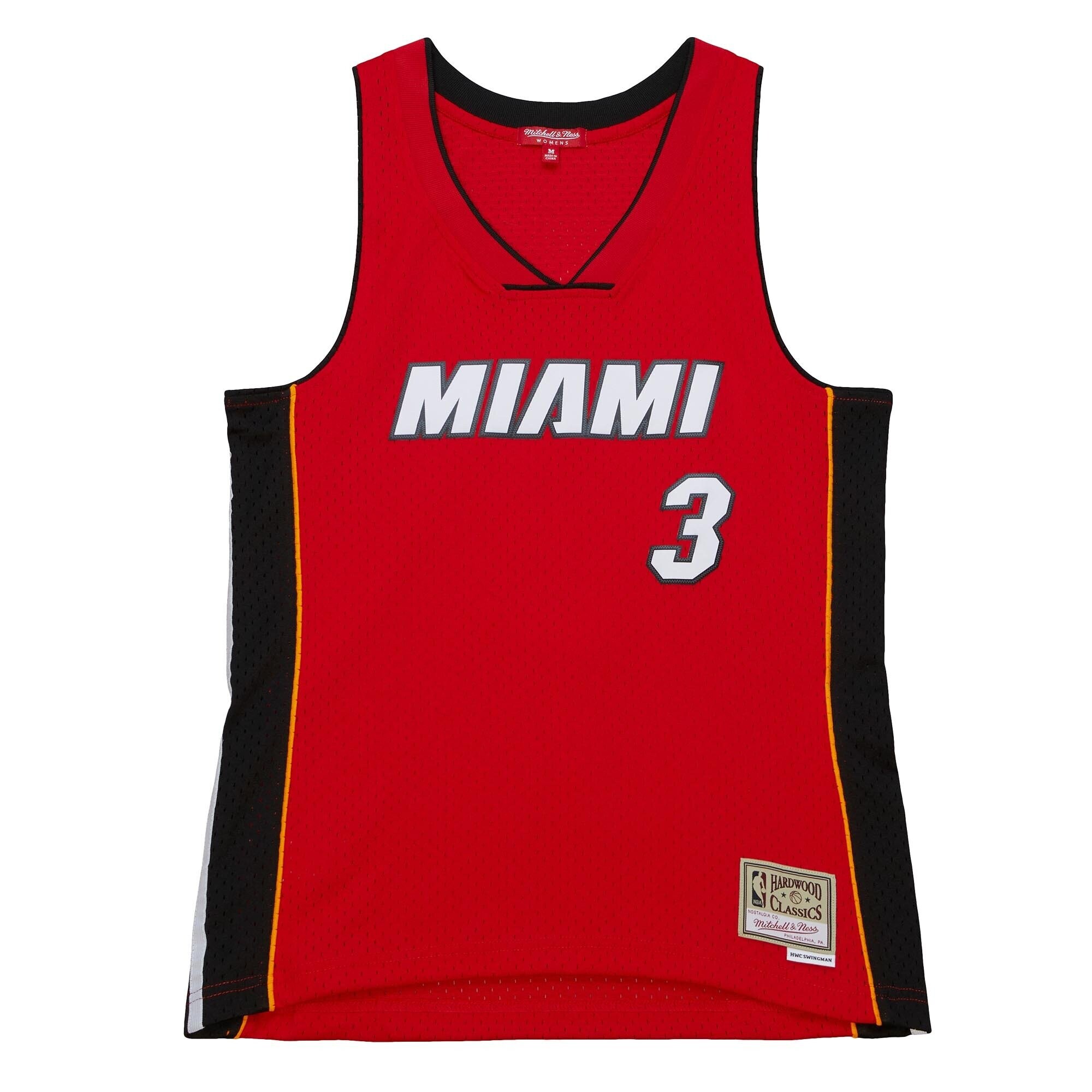 Dwyane Wade Miami Heat Women's 2005/06 Hardwood Classics Swingman Jersey - Red - angle 2