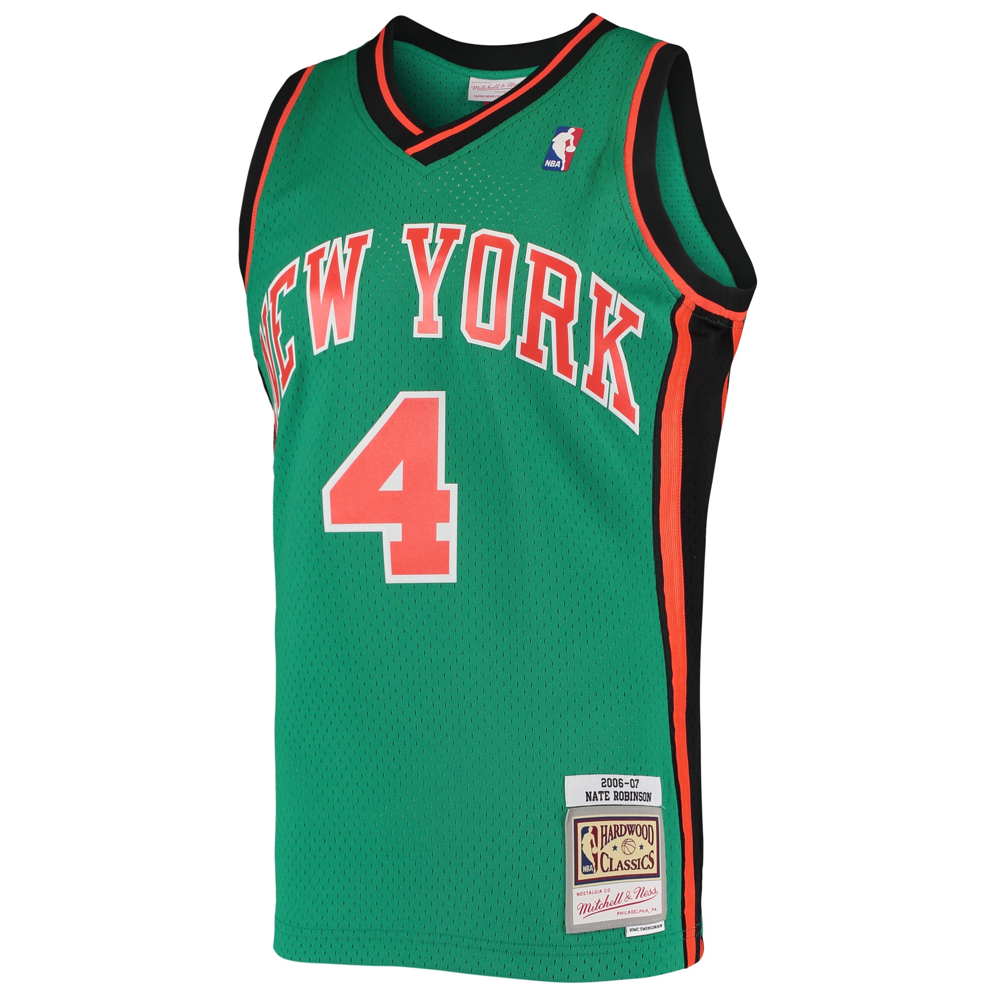 Nate Robinson New York Knicks 2006/07 Hardwood Classics Swingman Jersey - Green - angle 2