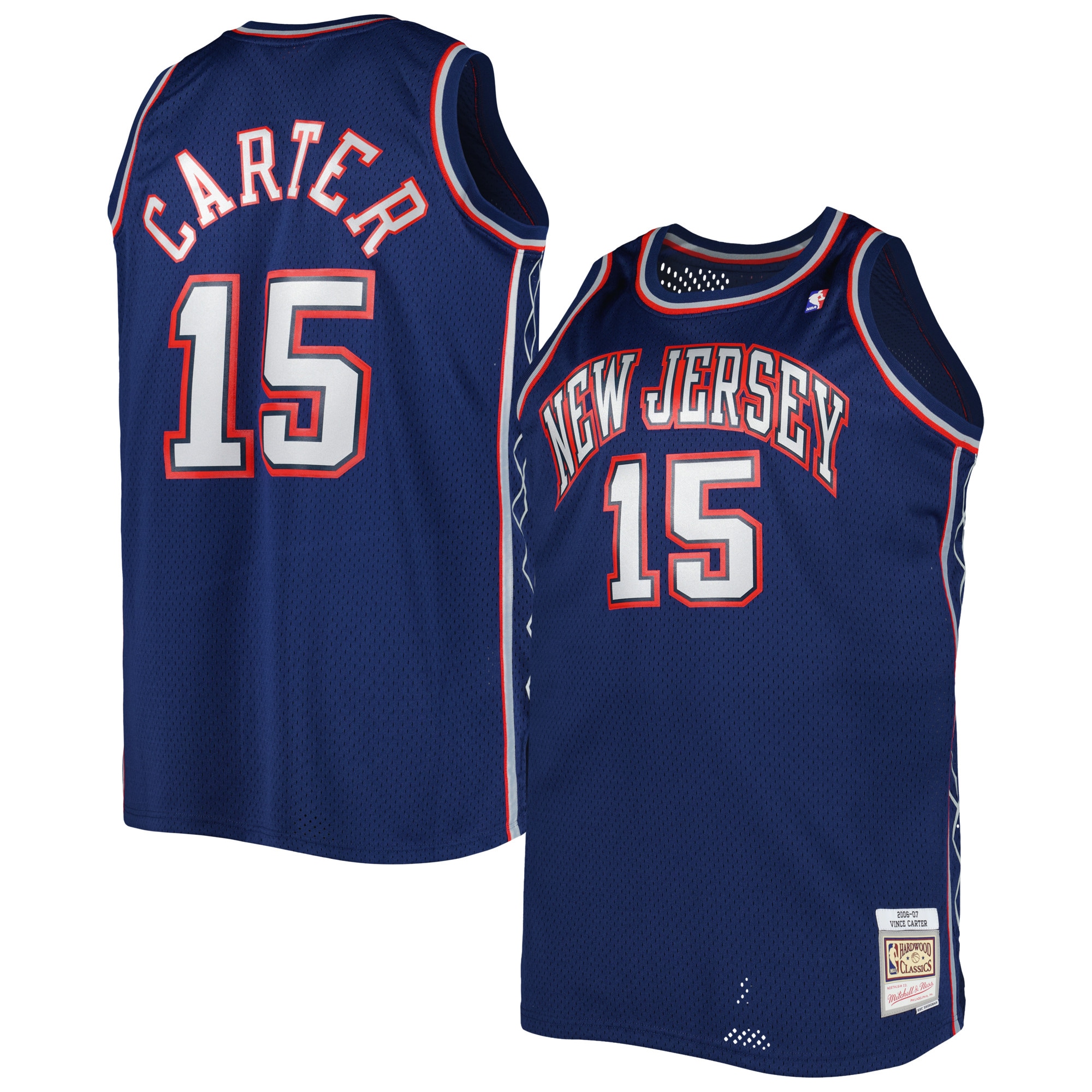 Vince Carter New Jersey Nets Big & Tall Hardwood Classics | FanWearSty - Navy | FanWearStyle
