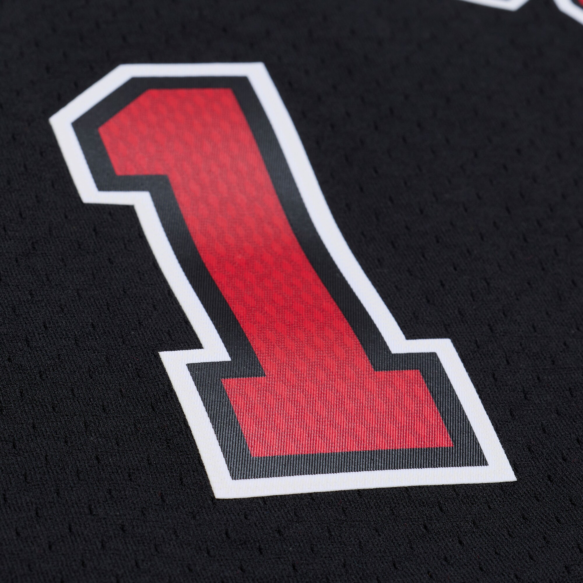 Derrick Rose Chicago Bulls Big & Tall 2010/11 Swingman Jersey - Black - angle 6