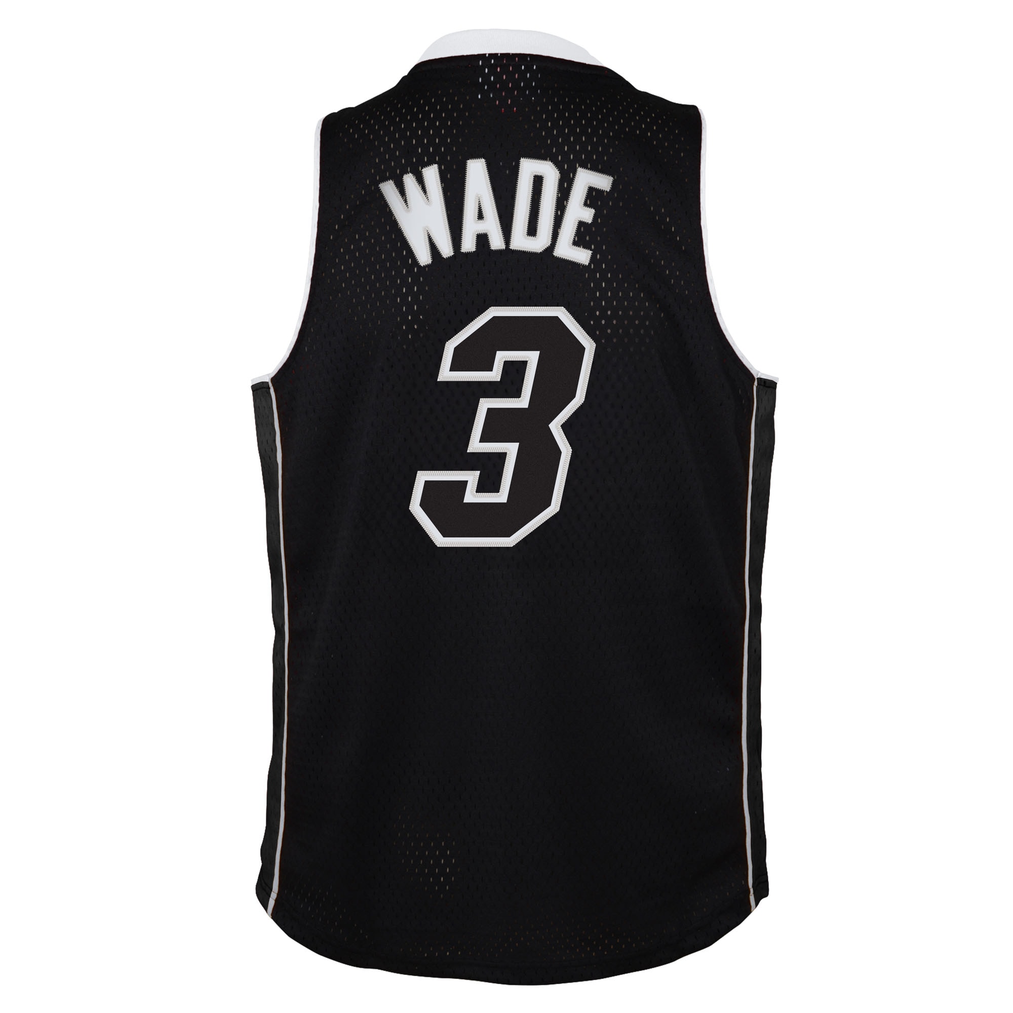 Dwyane Wade Miami Heat Youth 2011/12 Hardwood Classics Swingman Alternate Jersey - Black - angle 3