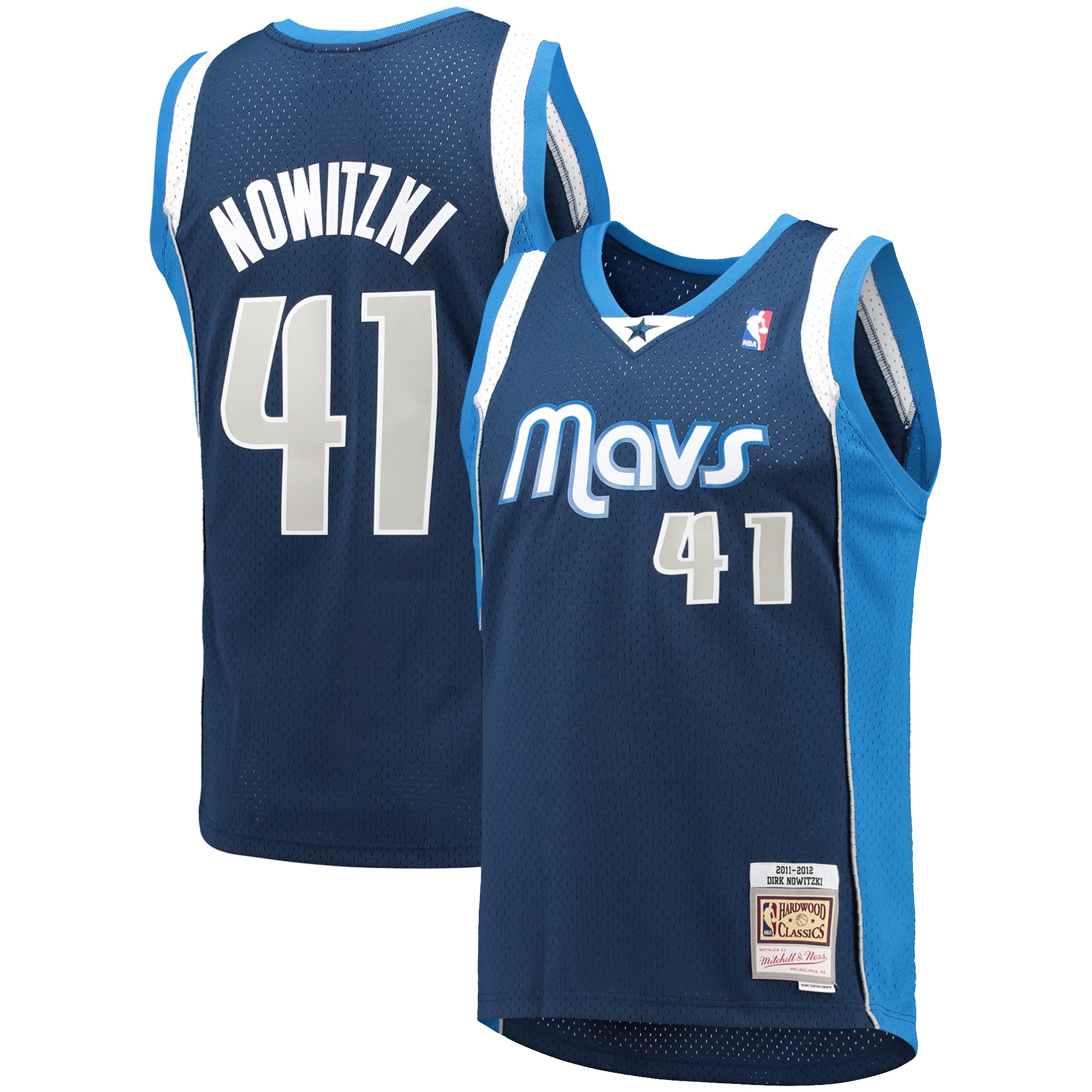 Youth Dirk Nowitzki Dallas Mavericks 2011/12 Hardwood Classics Swingman Jersey - Navy | FanWearStyle