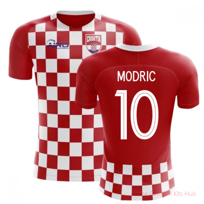 2025/26 Croatia Flag Football Shirt (Modric 10) - Kids
