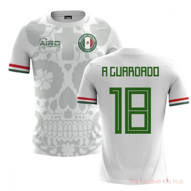 2025/26 Mexico Away Football Shirt (A.Guardado 18) - Kids