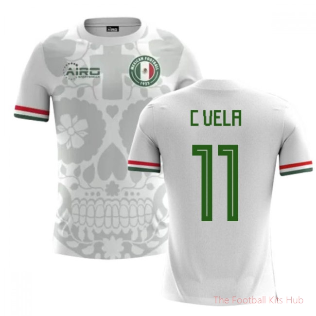 2025/26 Mexico Away Football Shirt (C.Vela 11) - Kids