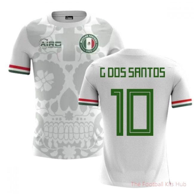 2025/26 Mexico Away Football Shirt (G.Dos Santos 10) - Kids