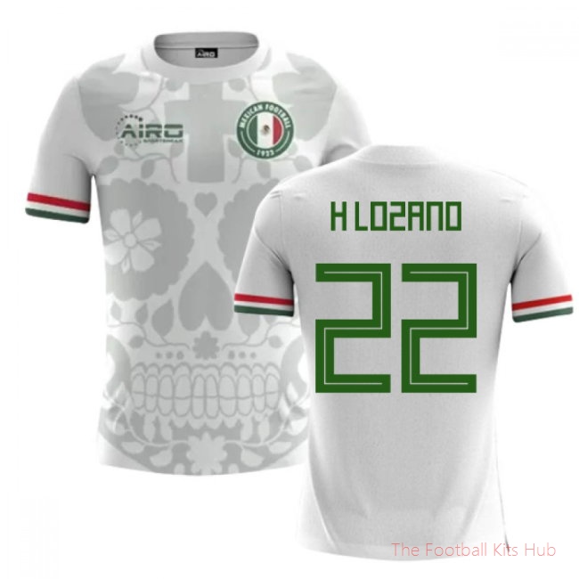2025/26 Mexico Away Football Shirt (H.Lozano 22) - Kids
