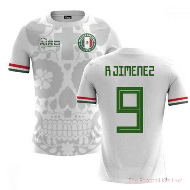2025/26 Mexico Away Football Shirt (R.Jimenez 9) - Kids