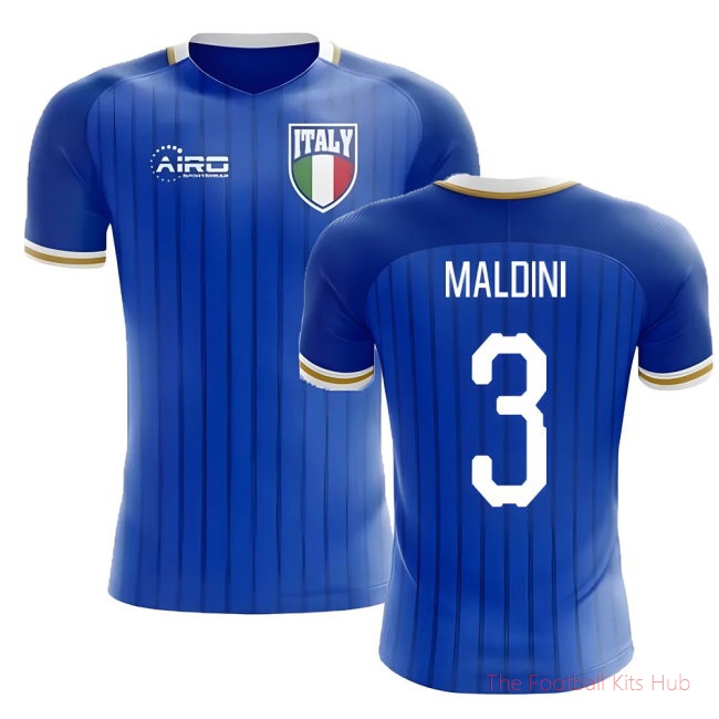 2025/26 Italy Home Football Shirt (Maldini 3) - Kids