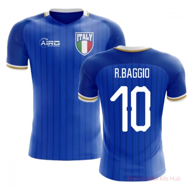 2025/26 Italy Home Football Shirt (R.Baggio 10) - Kids