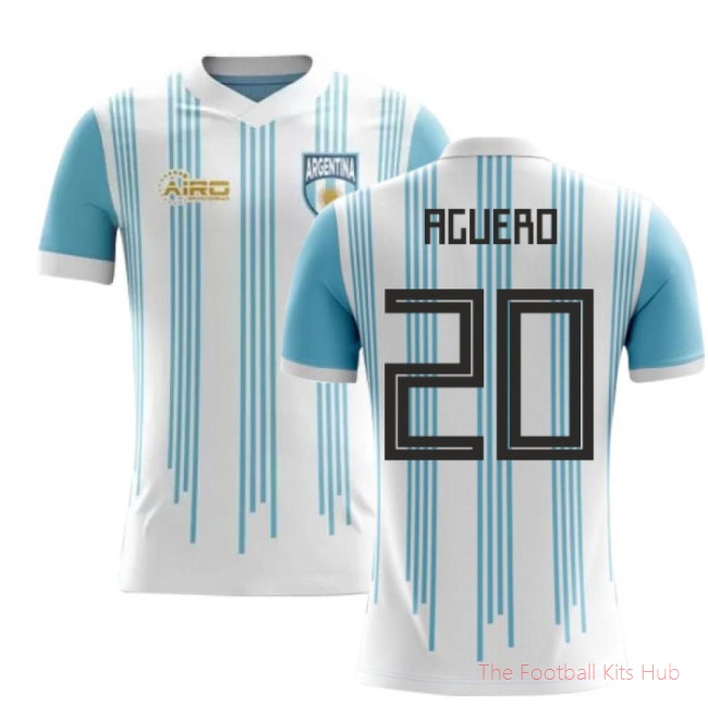 2025/26 Argentina Home Football Shirt (Aguero 20) - Kids