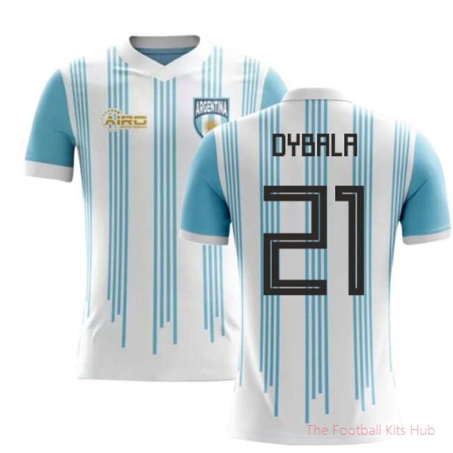 2025/26 Argentina Home Football Shirt (Dybala 21) - Kids