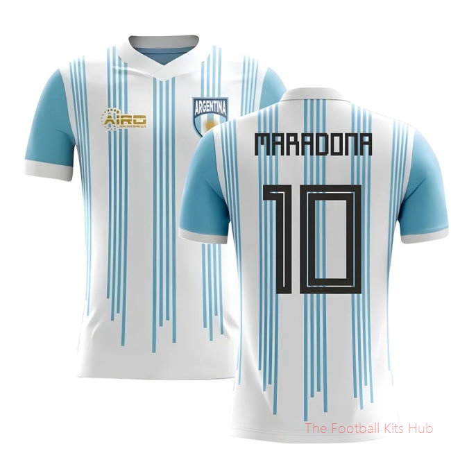 2025/26 Argentina Home Football Shirt (Maradona 10) - Kids