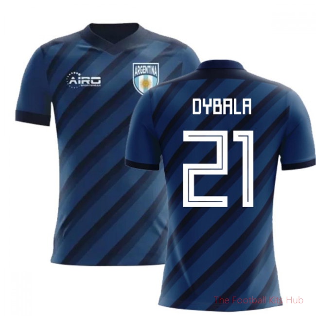 2025/26 Argentina Away Football Shirt (Dybala 21) - Kids