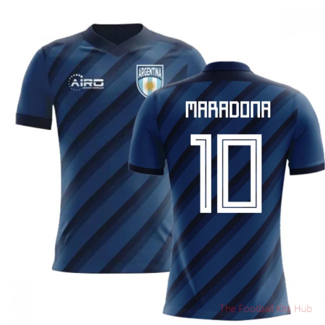 2025/26 Argentina Away Football Shirt (Maradona 10) - Kids