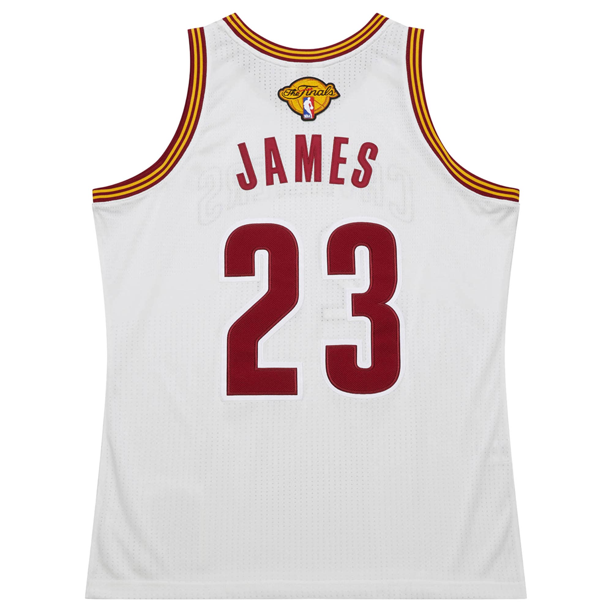 LeBron James #23 Cleveland Cavaliers 2015/16 Hardwood Classics Jersey - White - angle 4