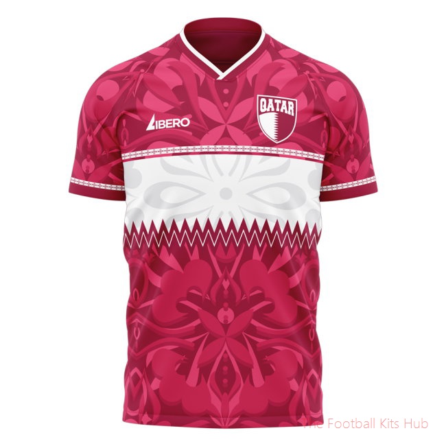 Qatar 2026/27 Home Kit (Libero) Adult Short Sleeve