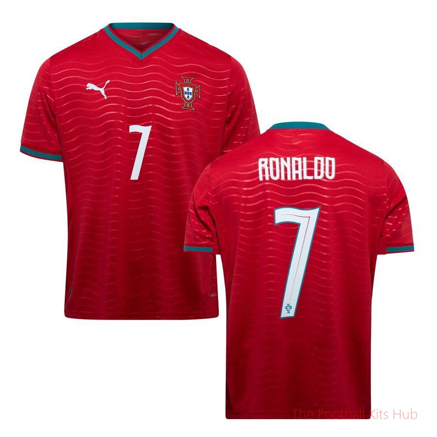 Portugal Home Shirt World Cup 2026 Kids RONALDO 7