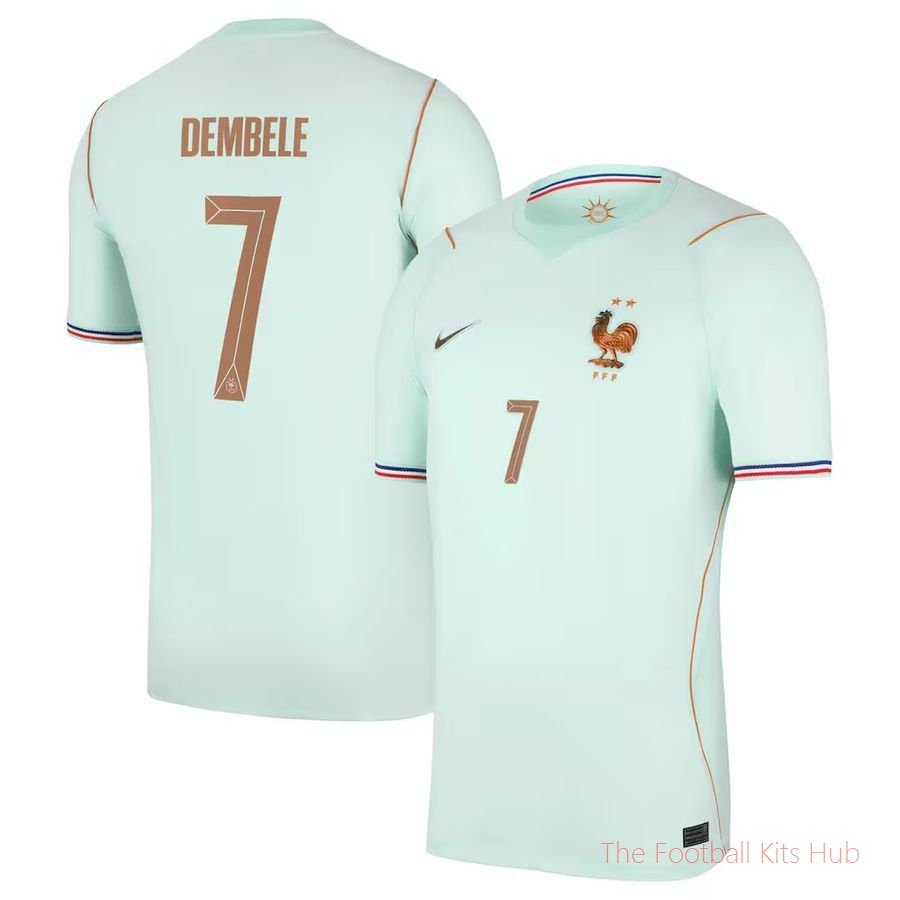 France Away Shirt World Cup 2026 DEMBELE 7