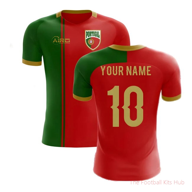 2025/26 Portugal Flag Home Football Shirt (Your Name)