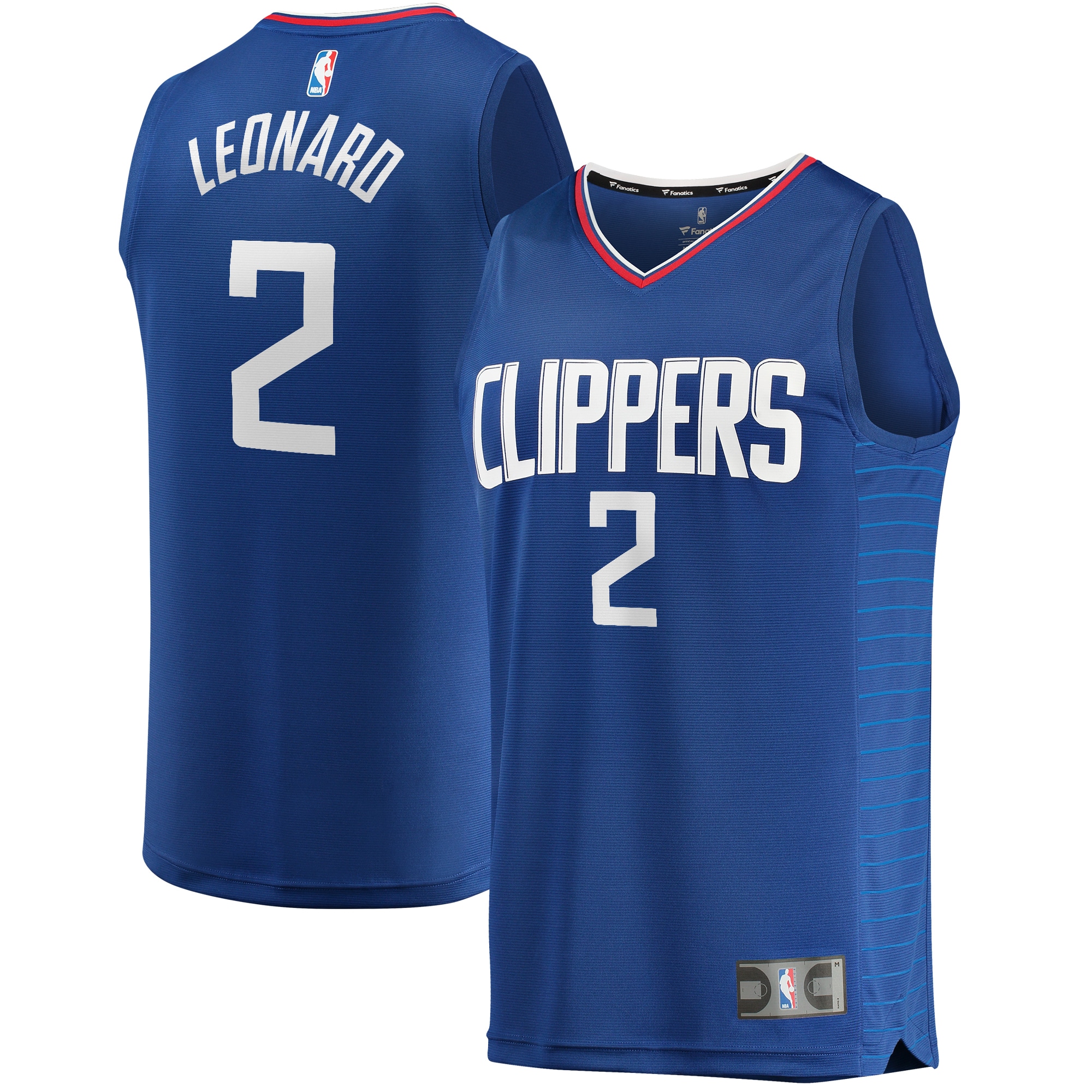 Women's Kawhi Leonard #2 LA Clippers 2019/20 Fast Break Replica Jersey Blue - Icon Edition | FanWearStyle