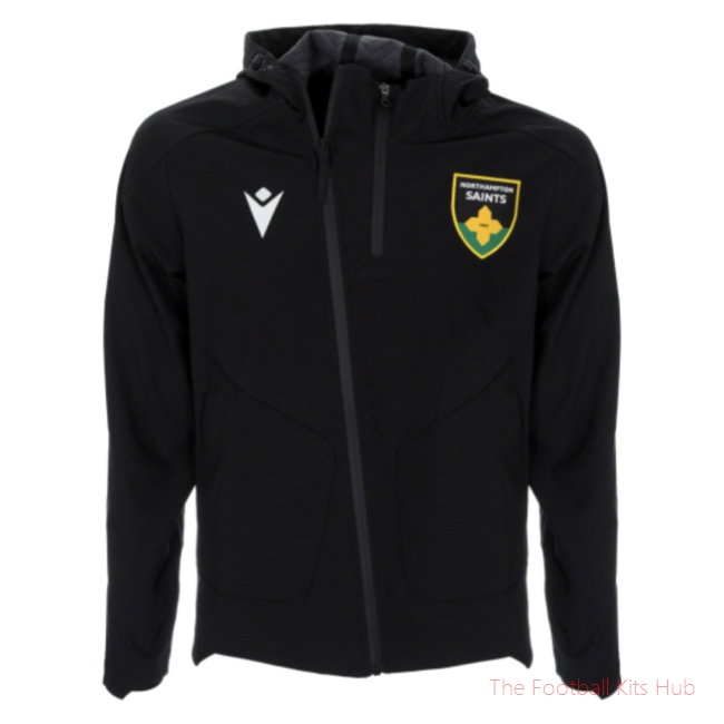 2025/26 Northampton Saints Ath Softshell Hoody Jacket Black