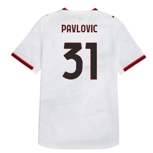2026/27 AC Milan Shirt Away Authentic Uniform (Pavlovic 31)