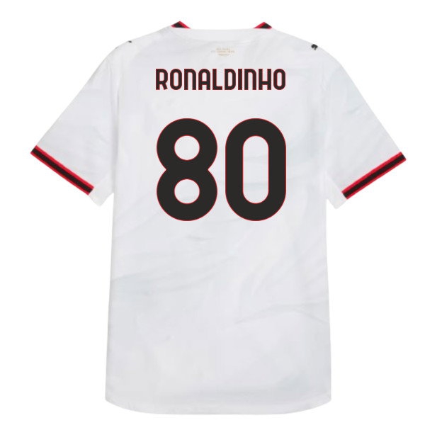 2026/27 AC Milan Shirt Away Authentic Kit (Ronaldinho 80)