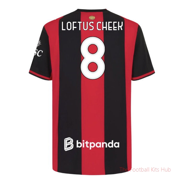 2026/27 AC Milan Authentic Home Shirt Loftus Cheek 8