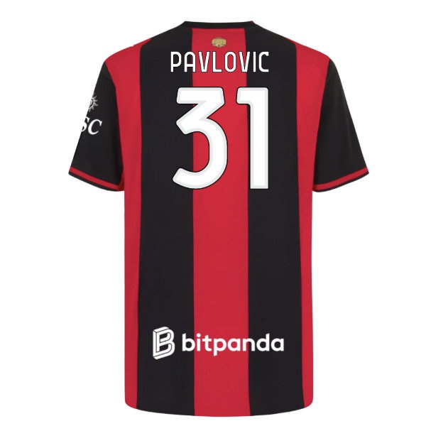 2026/27 AC Milan Shirt Home Authentic (Pavlovic 31)