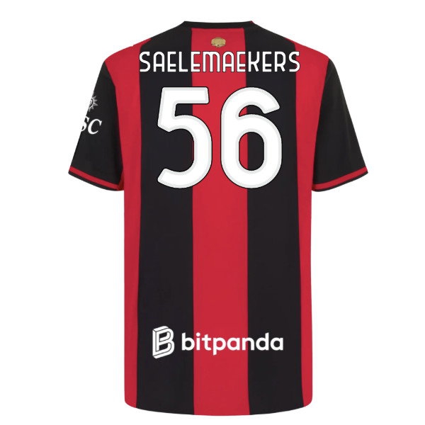 2026/27 AC Milan Shirt Home Authentic Uniform (Saelemaekers 56)