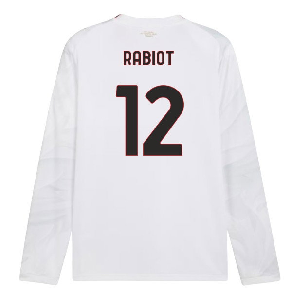 2026/27 AC Milan Long Sleeve Shirt Away (Rabiot 12)