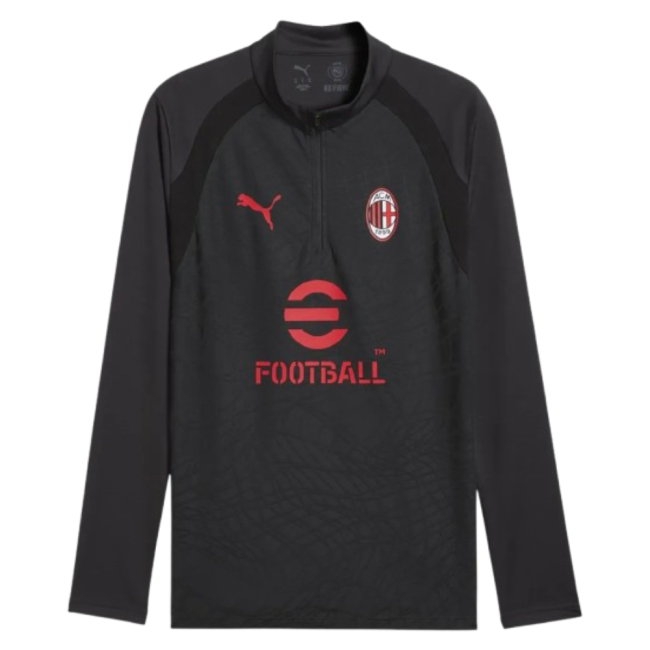 2026/27 AC Milan Zip Top Dark Gray) Training Kit 1/4 (Flat