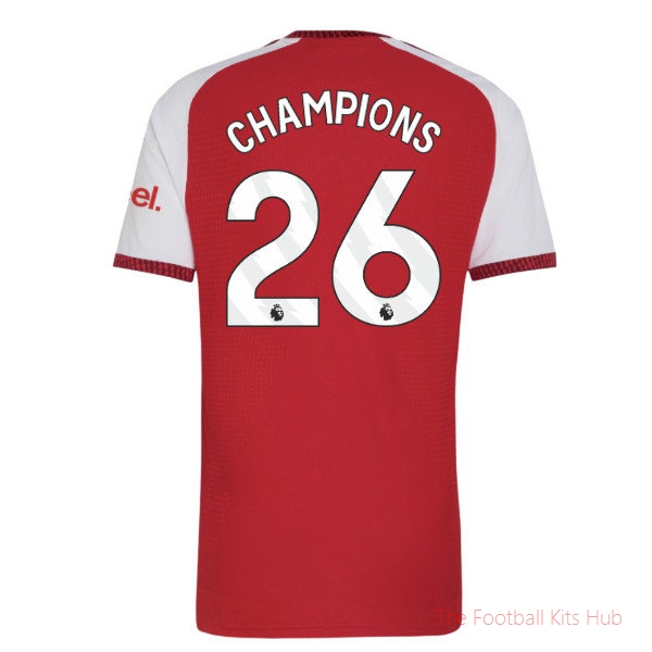 2026/27 Arsenal Authentic Home Shirt Champions 26
