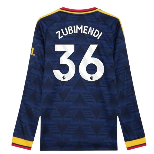 2026/27 Arsenal Long Sleeve Shirt Away Authentic Kit (Zubimendi 36)