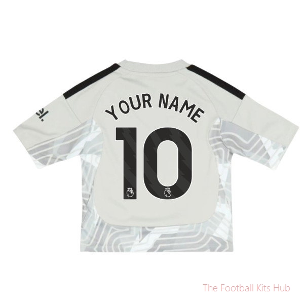 2026/27 Arsenal Home Goalkeeper Mini Kit Grey Your Name