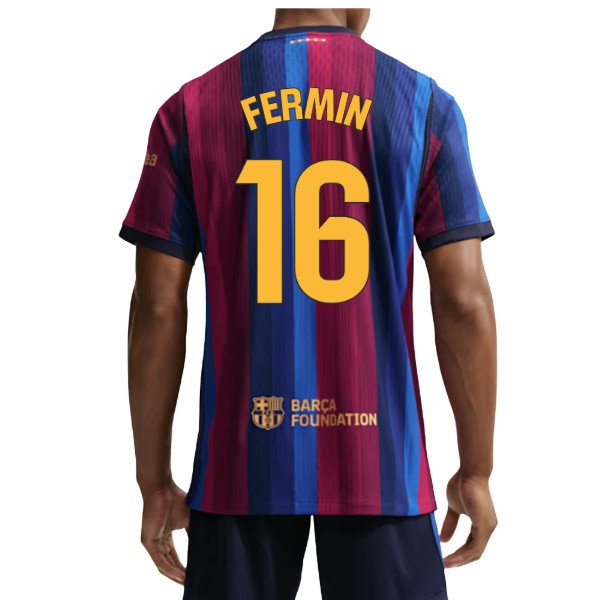 2026/27 Barcelona Aero Fit Shirt Home Authentic Uniform (Fermin 16)