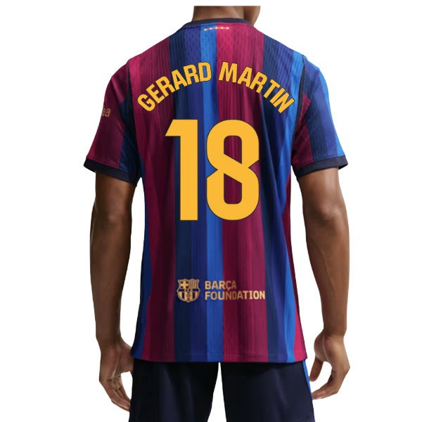 2026/27 Barcelona Aero Fit Shirt Martin Home Authentic Uniform (Gerard