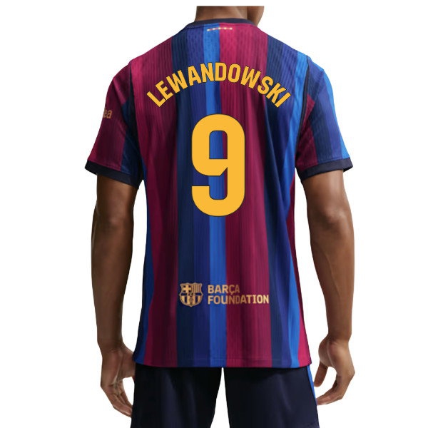 2026/27 Barcelona Aero Fit Shirt Home Authentic Uniform (Lewandowski 9)