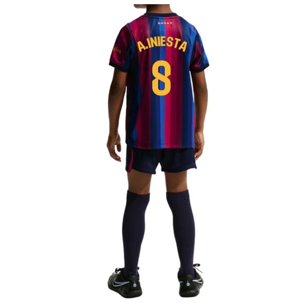 2026/27 Barcelona Little Mini Kit Home Kids (A.Iniesta 8)