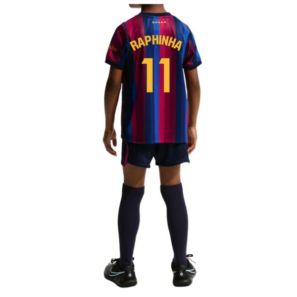 2026/27 Barcelona Little Mini Kit Home Kids (Raphinha 11)