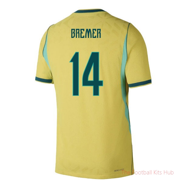 2026/27 Brazil Authentic Aero-Fit Home Shirt Bremer 14