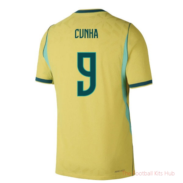 2026/27 Brazil Authentic Aero-Fit Home Shirt Cunha 9
