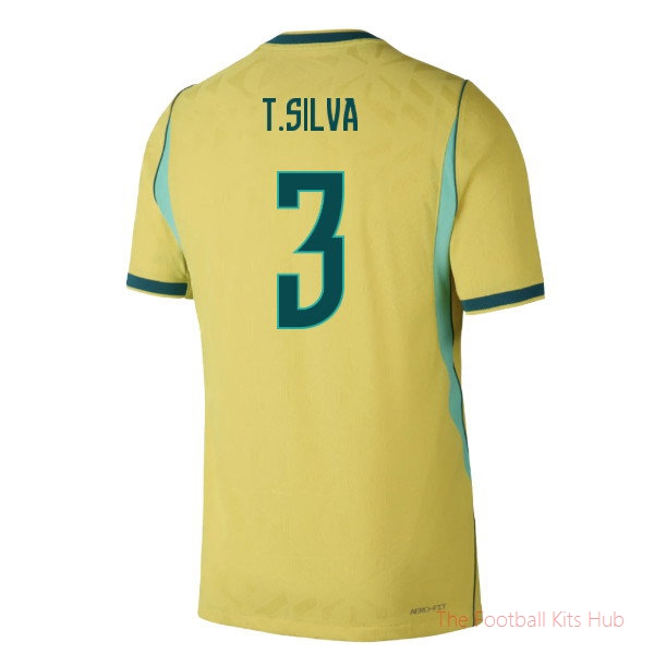2026/27 Brazil Authentic Aero-Fit Home Shirt T.Silva 3