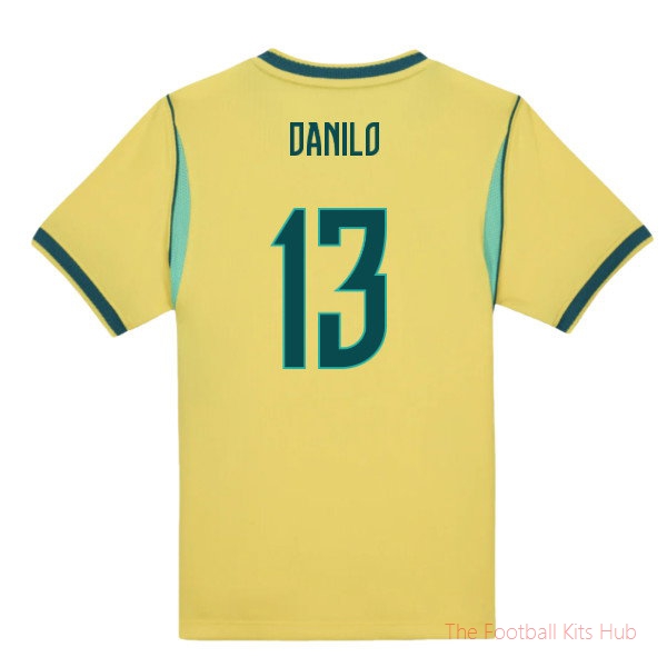 2026/27 Brazil Home Little Boys Mini Kit Danilo 13