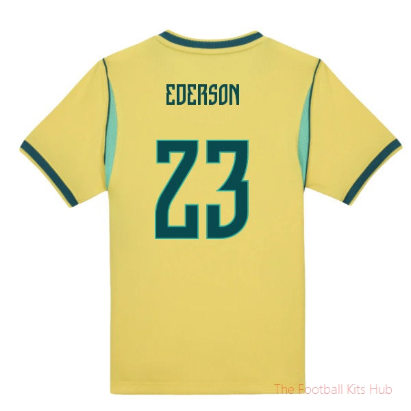 2026/27 Brazil Home Little Boys Mini Kit Ederson 23