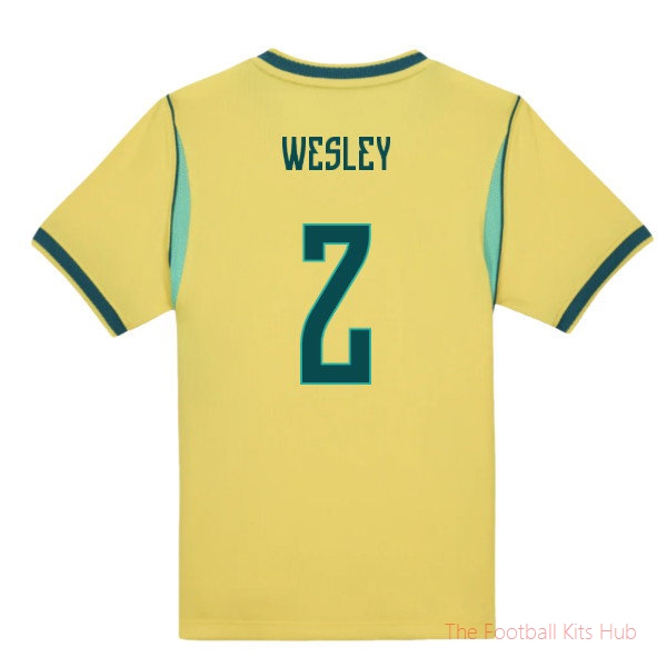 2026/27 Brazil Home Little Boys Mini Kit Wesley 2