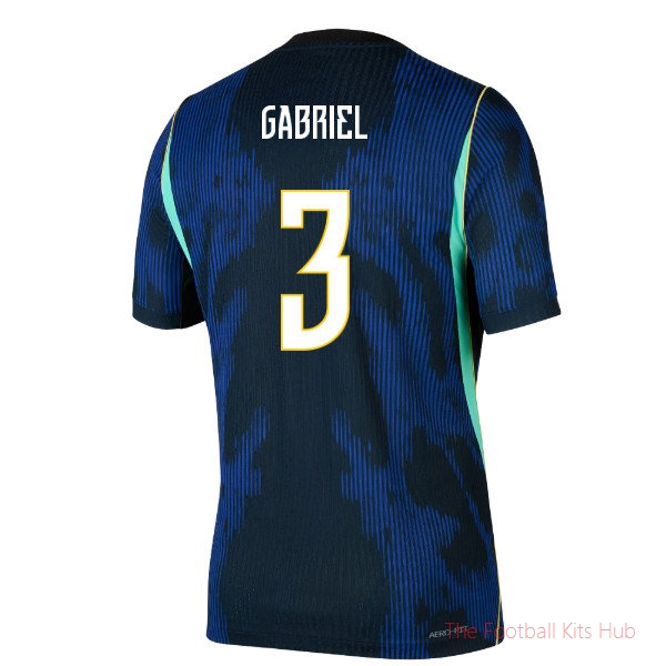 2026/27 Brazil Away Jordan Aero-FIT Authentic Shirt Gabriel 3