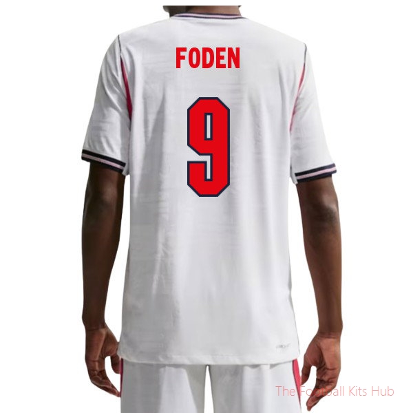 2026/27 England Authentic Aero-Fit Home Shirt Foden 9